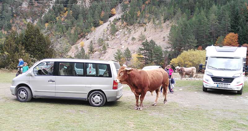 Parking valle de Bujaruelo